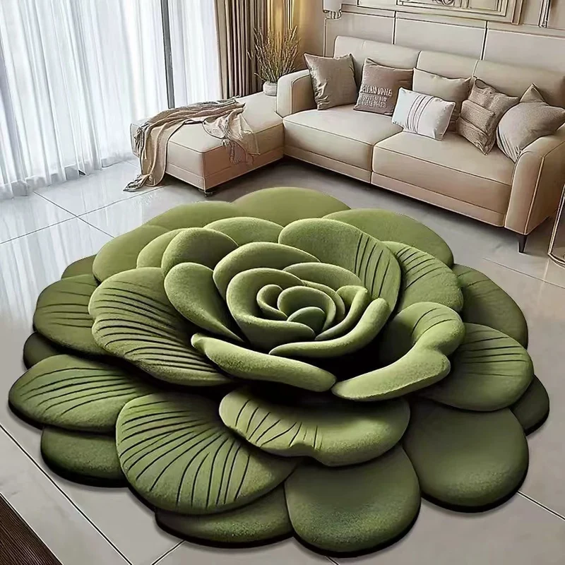 Blumenförmiger Teppich