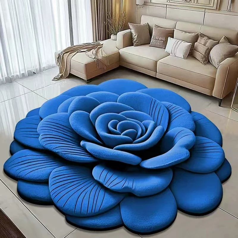 Blumenförmiger Teppich