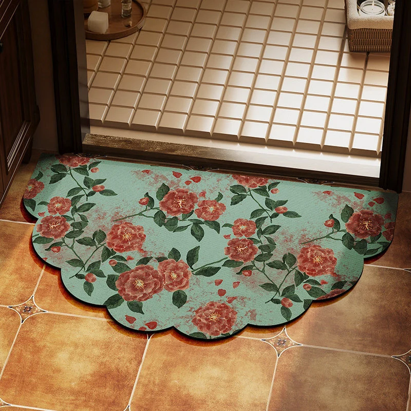 Florale gewellte Teppich