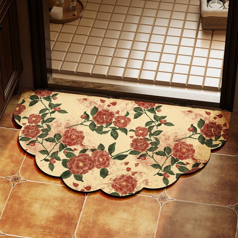 Florale gewellte Teppich