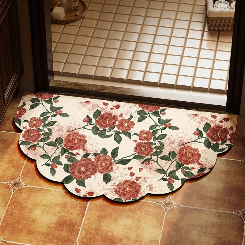 Florale gewellte Teppich