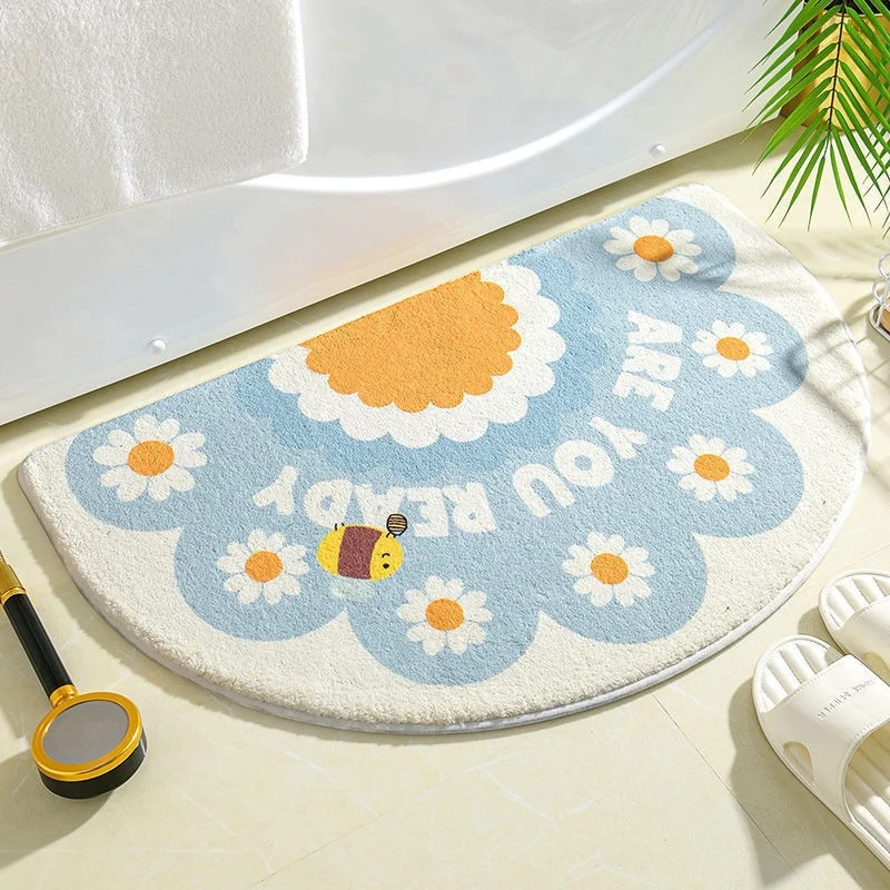 Floral Print Badezimmermatte für Zuhause