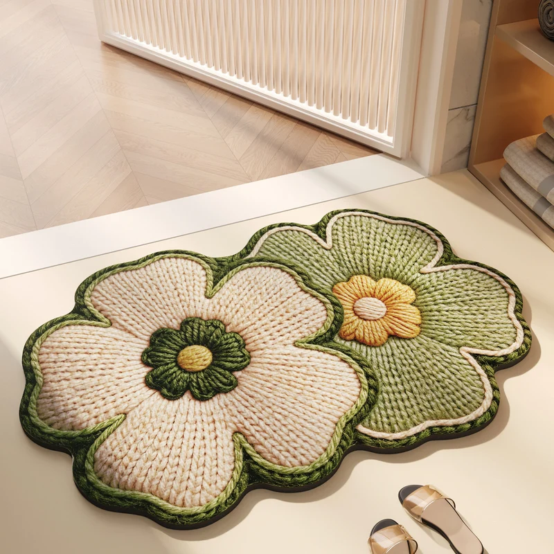 Floraler dekorativer Teppich für Zuhause