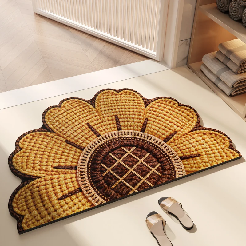 Floraler dekorativer Teppich für Zuhause