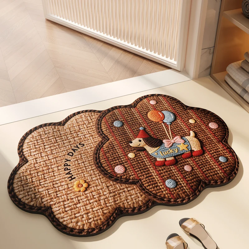 Floraler dekorativer Teppich für Zuhause