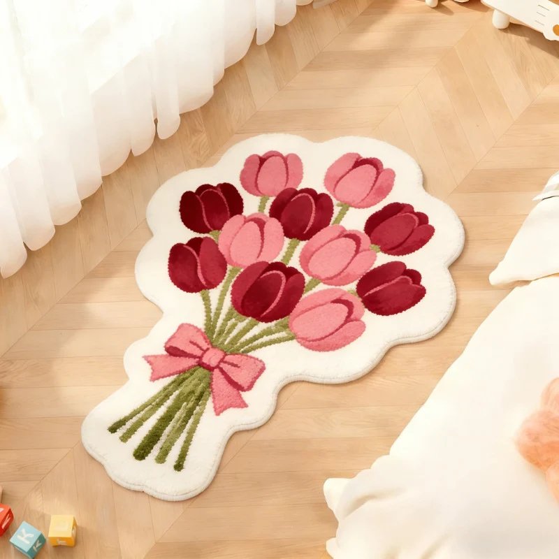 Floral Bouquet Dekorativer Teppich für Zuhause