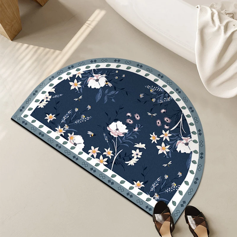 Elegante florale Designbereichsmatte für das Zuhause