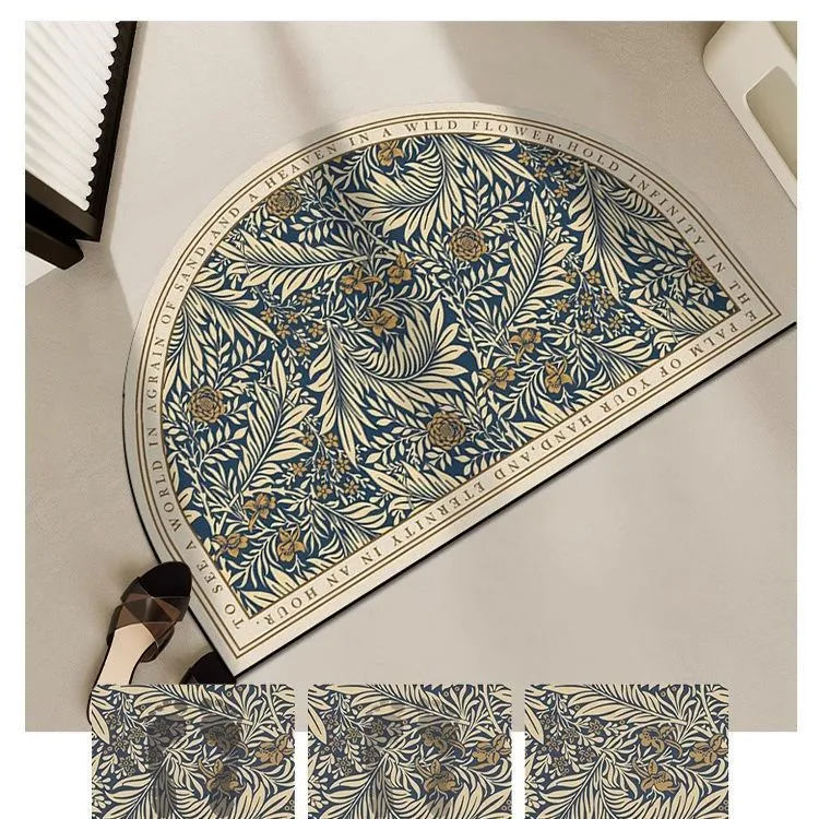 Elegante florale Designbereichsmatte für das Zuhause