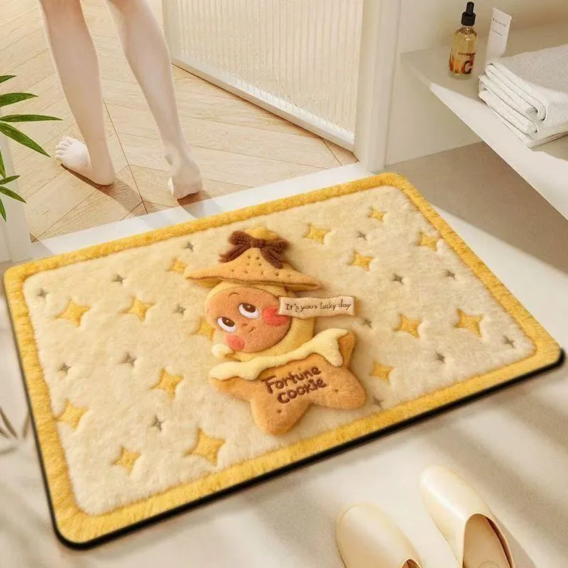 Niedliche Lebkuchen-Themen-Plüsch-Badvorleger