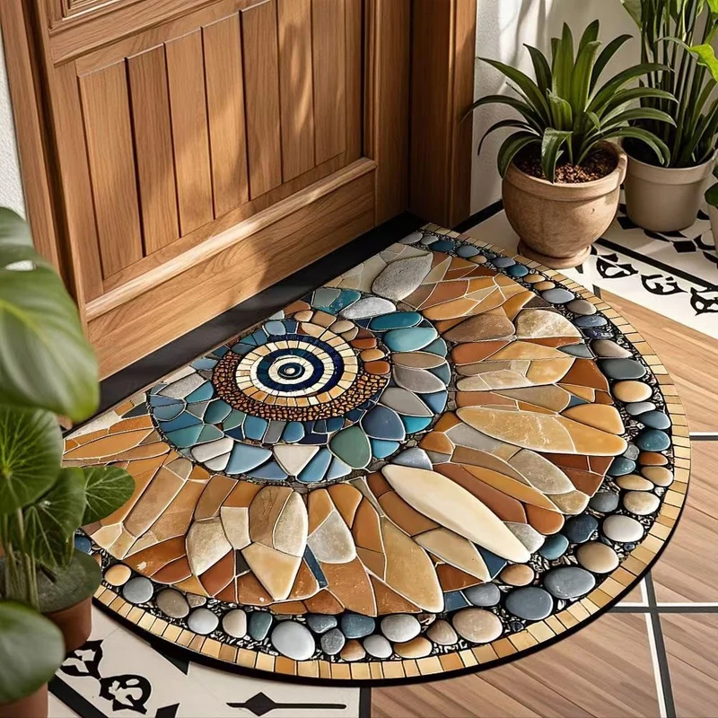 Dekorativer Spiralmuster Fußmatte für Zuhause