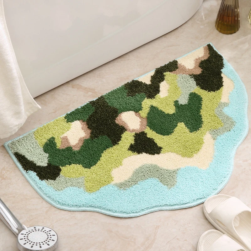 Gemütliche Camouflage-Badmatte für das Badezimmer