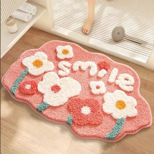 Gemütliche Camouflage-Badmatte für das Badezimmer