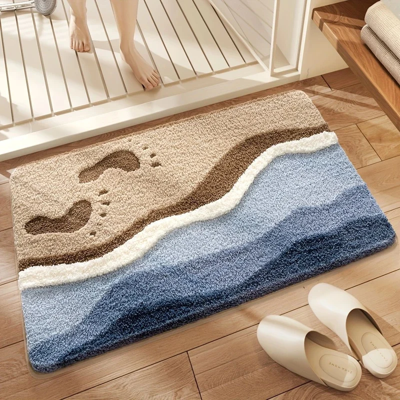 Küsten-Themen-Plüsch-Badezimmermatte für das Badezimmer