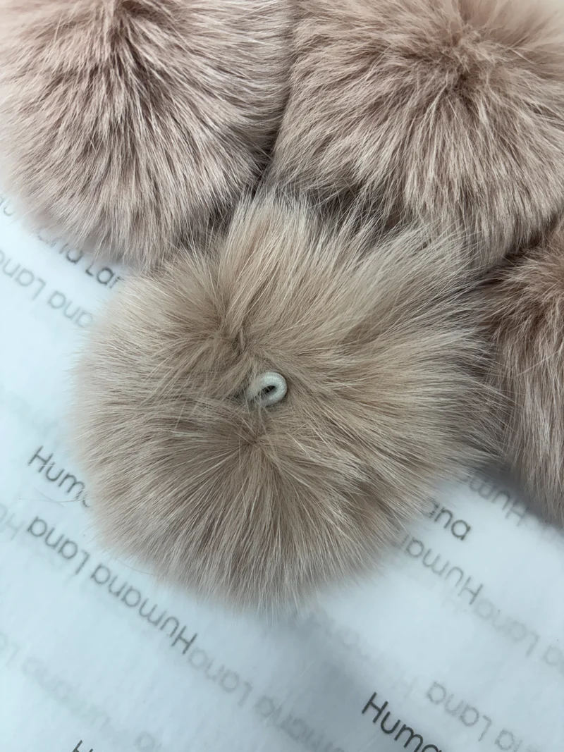 Mini fox pompom 9-10cm with elastic