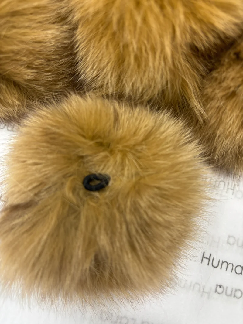 Mini fox pompom 9-10cm with elastic