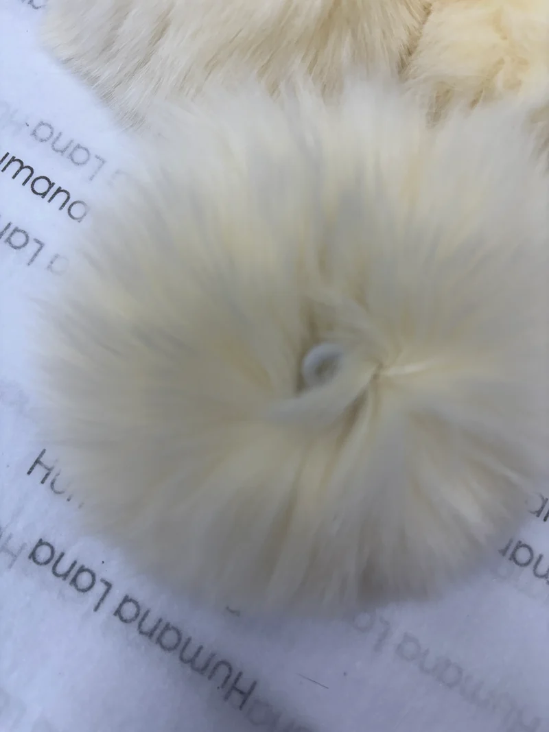 Mini fox pompom 9-10cm with elastic