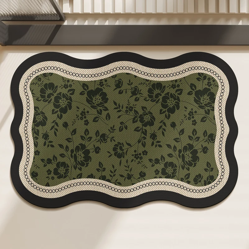 Dekorativer blumenmotivierter Teppich für Zuhause