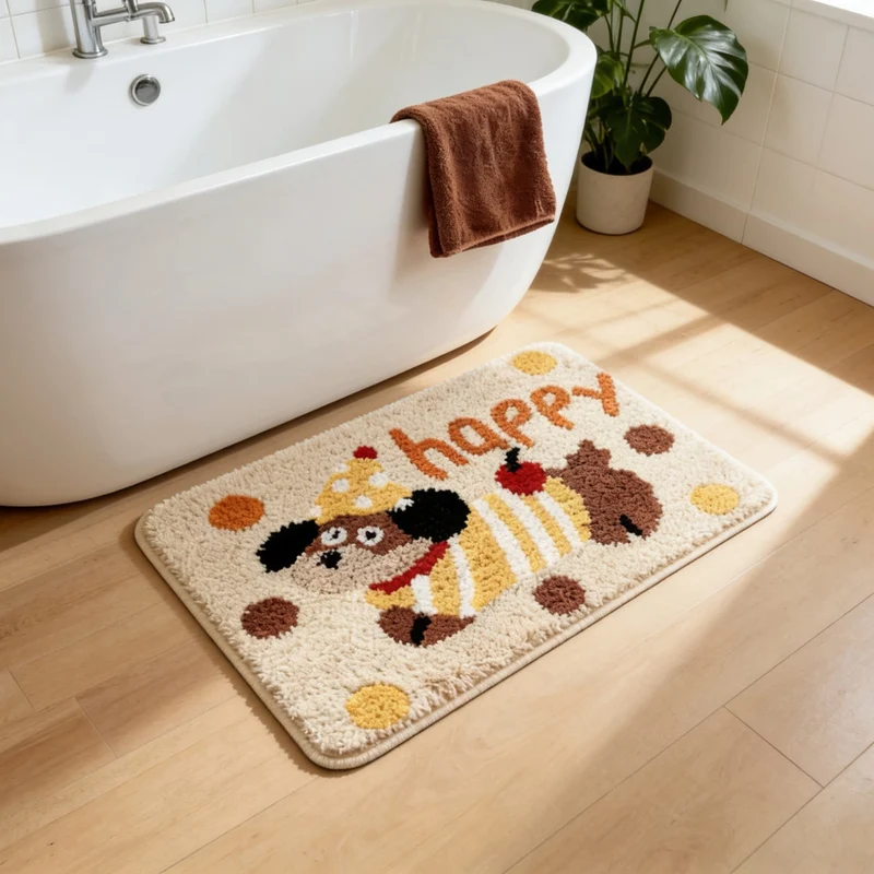 Dekorative hundethemen Matte für Zuhause