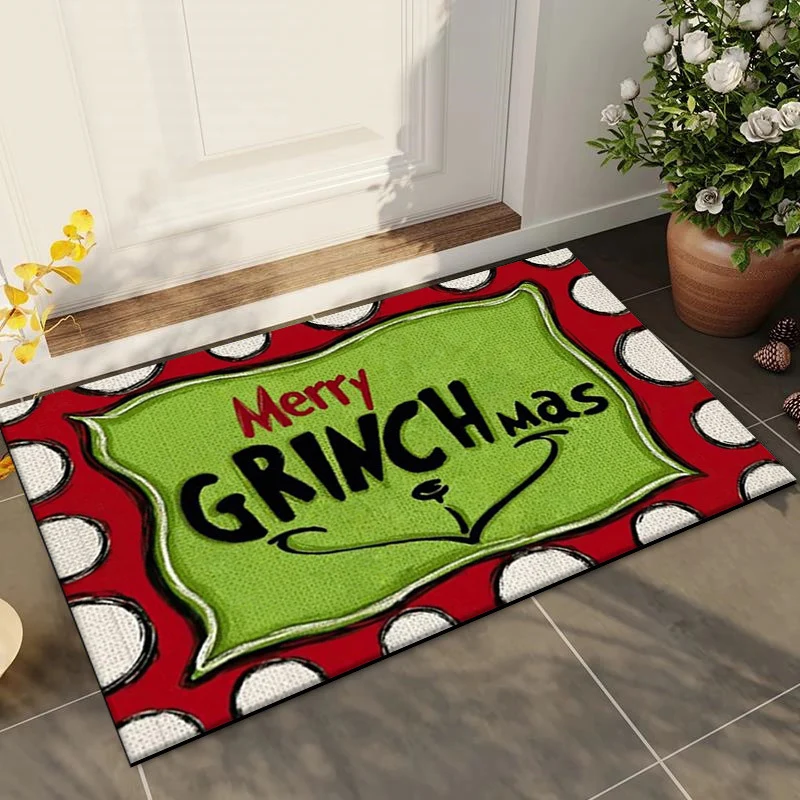 Weihnachtlich gestaltete dekorative Fußmatte für Zuhause