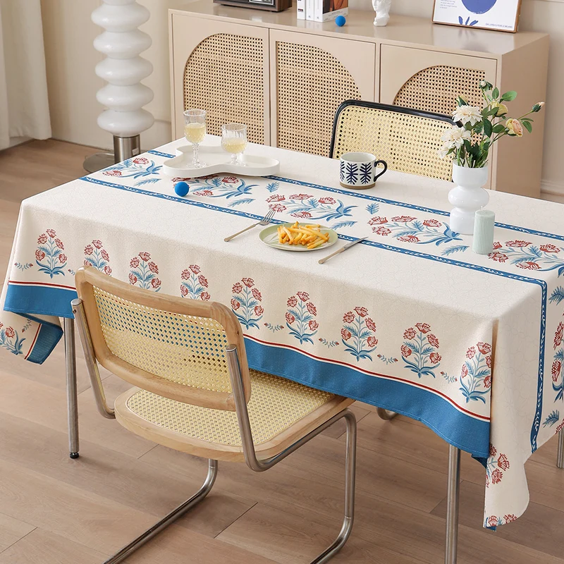 Rechteckige Wachstuch-Tischdecke mit Paisley-Motiv