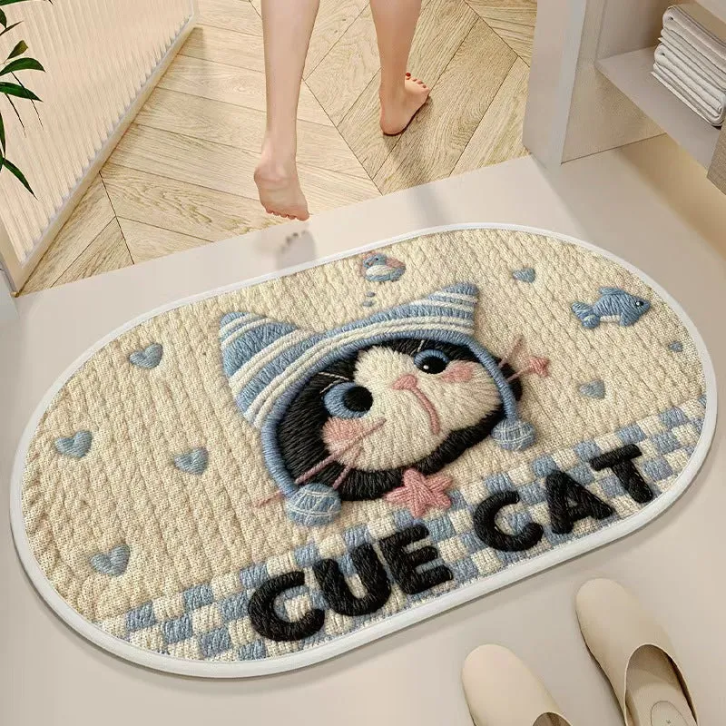 Katzenthemen Indoor-Badematte für das Badezimmer