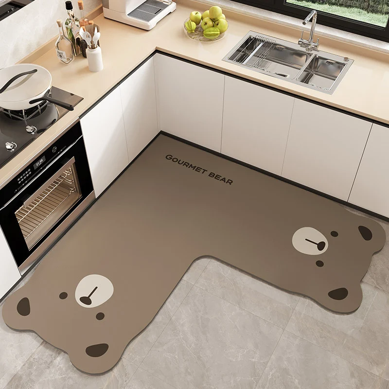 Kat-förmige dekorative Küchenmatte für Zuhause