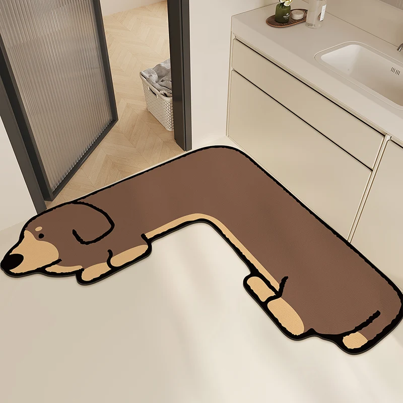 Kat-förmige dekorative Küchenmatte für Zuhause
