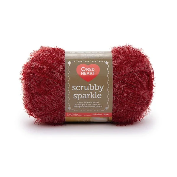 Red Heart Scrubby Sparkle