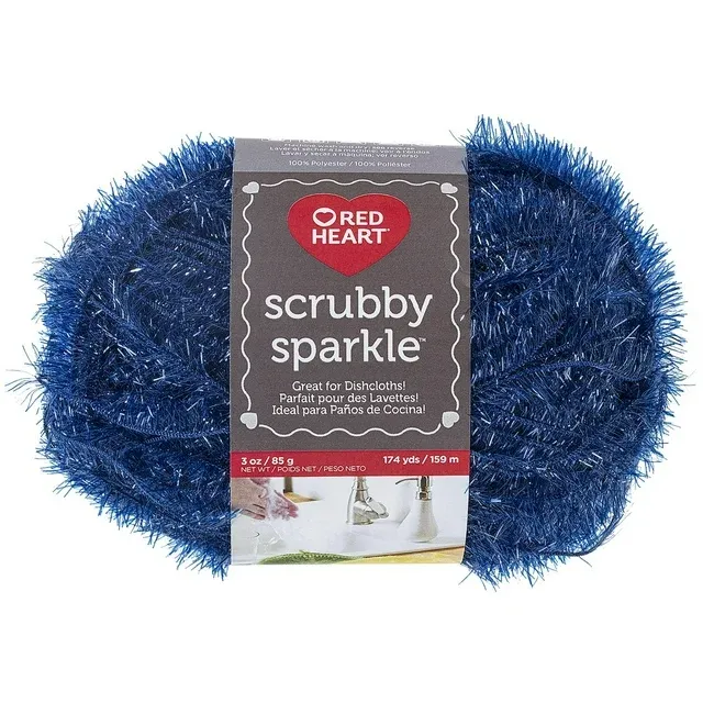 Red Heart Scrubby Sparkle