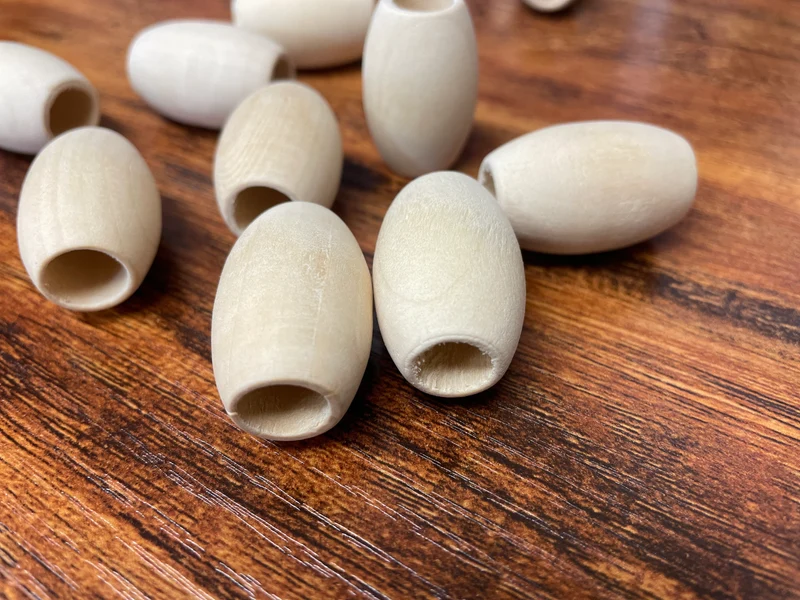 Wooden beads 30mm x 20mm