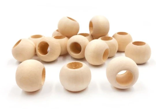 Wooden beads 20 mm x 15 mm