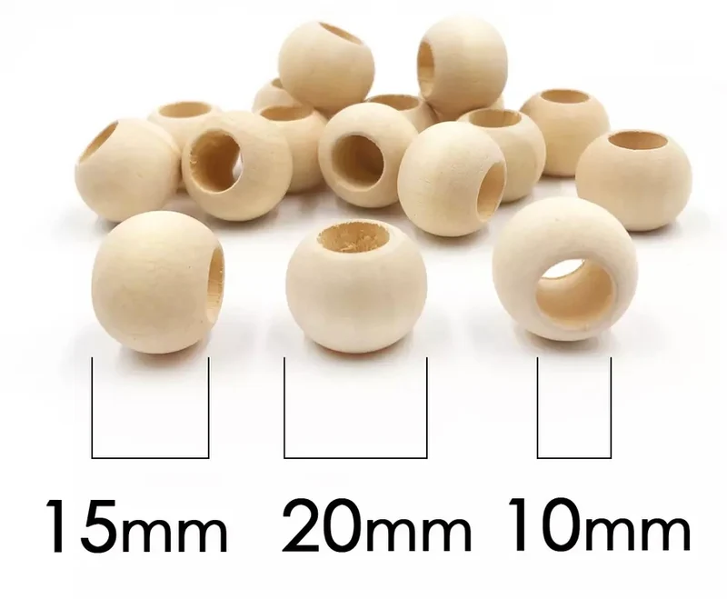 Wooden beads 20 mm x 15 mm