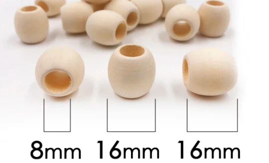 Wooden beads 16mm x 16mm