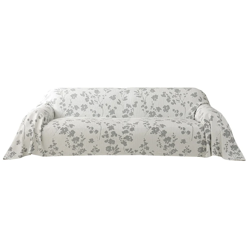 Großzügiger Sofabezug für 3‑Sitzer mit floraler Jacquard-Struktur