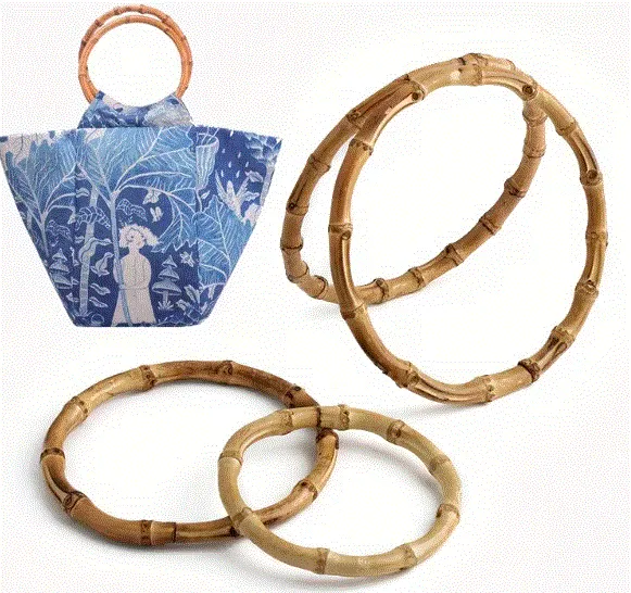 Bamboo bag rings
