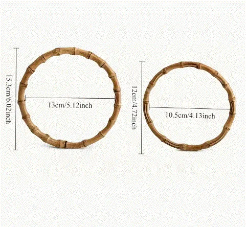 Bamboo bag rings
