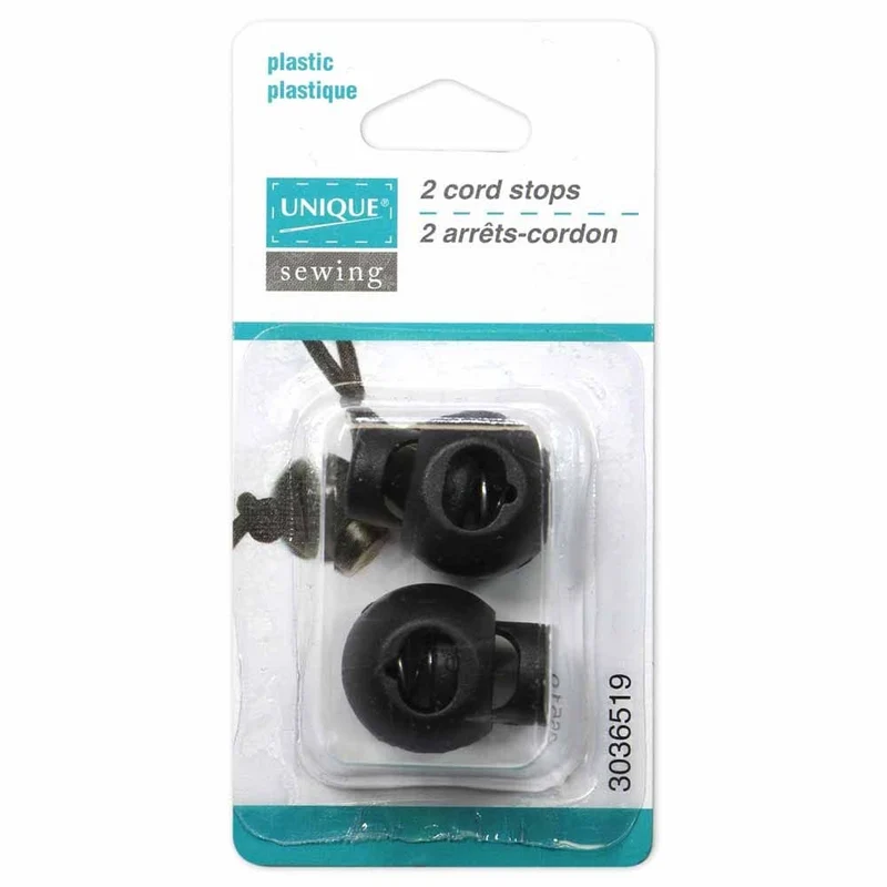 UNIQUE SEWING Plastic cord stopper 2 pcs