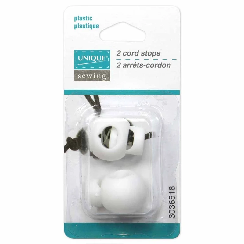 UNIQUE SEWING Plastic cord stopper 2 pcs