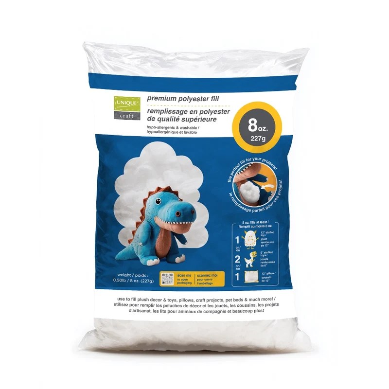 UNIQUE CRAFT Premium Polyester Filling 8oz (227g)