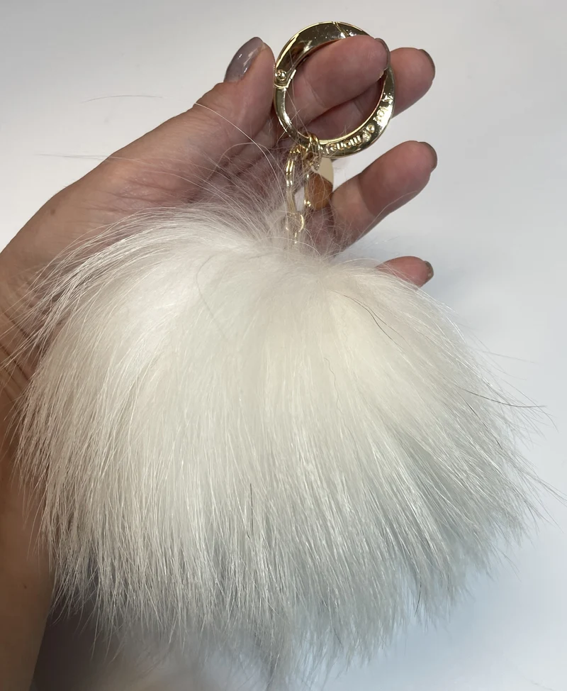 Fur Pom Pom Keychain