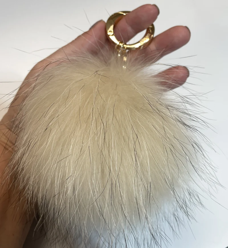 Fur Pom Pom Keychain