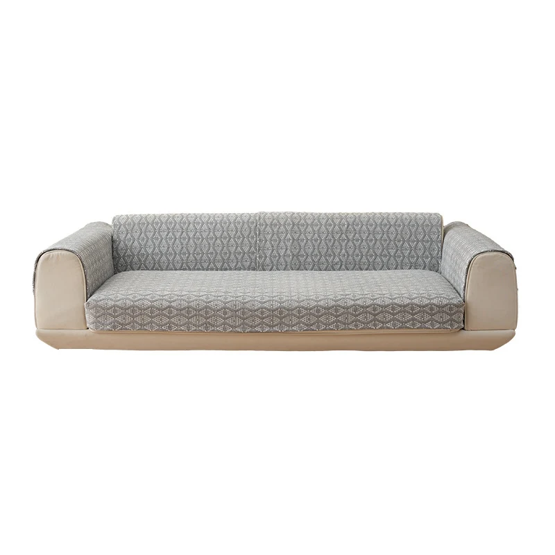 Low‑Profile Lounge‑Sofa mit abnehmbarem Jacquard‑Überzug und abgerundeten Polsterarmlehnen