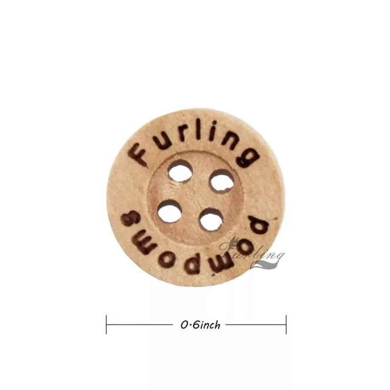 Faux fur pompom 13-14cm (1000-wooden buttons)