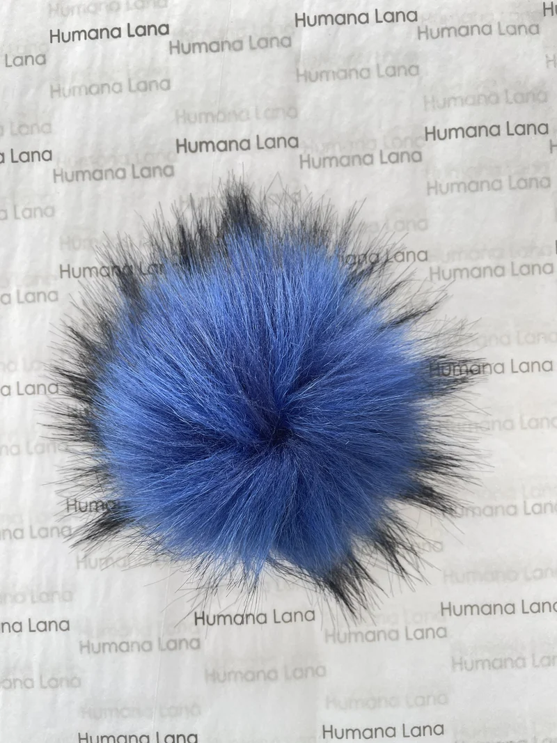 Faux fur pompom 13-14cm (1000-wooden buttons)