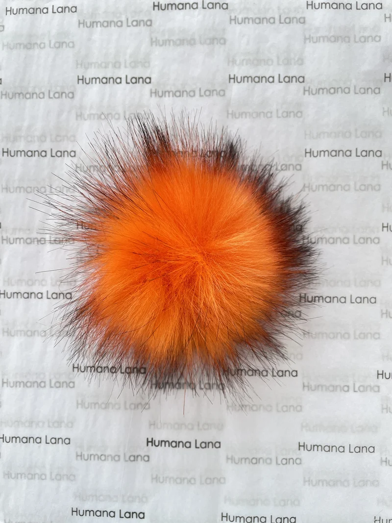 Faux fur pompom 13-14cm (1000-wooden buttons)