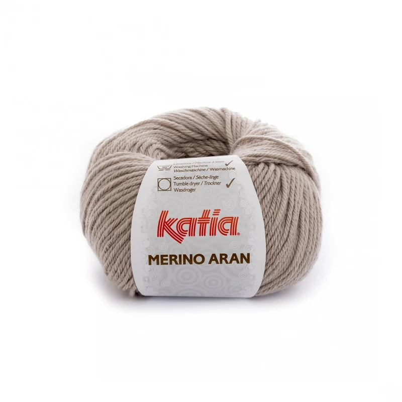 Superwash Merino Aran yarn from Katia