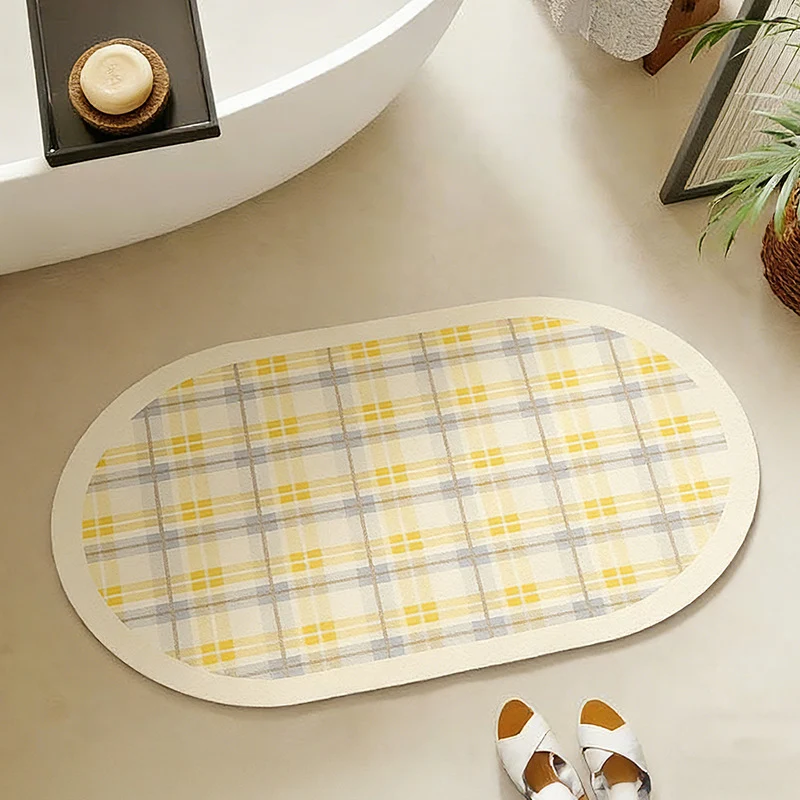Ovaler Badematten-Teppich