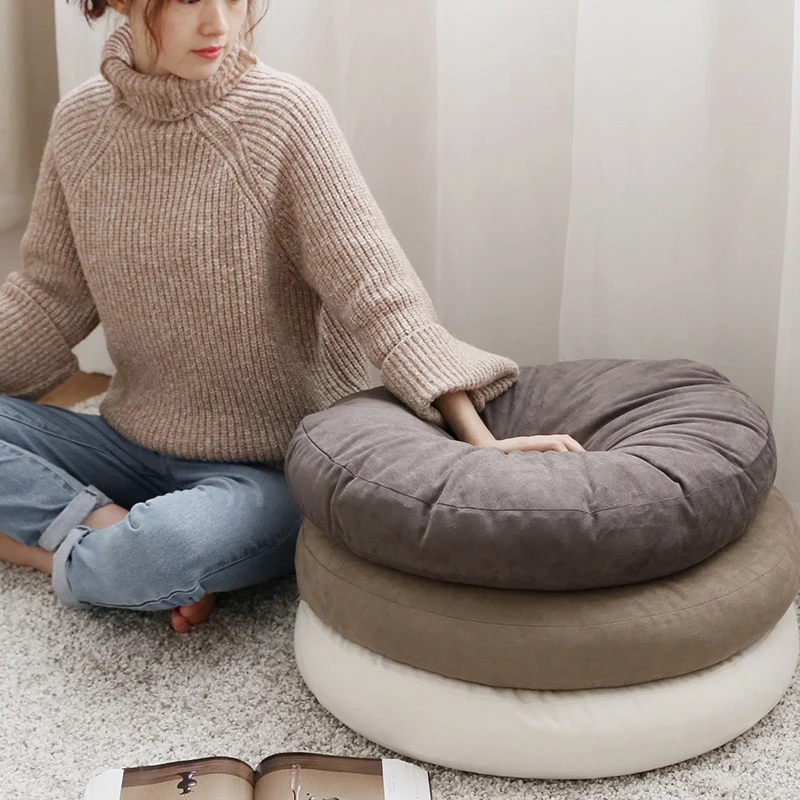 Bodensitzkissen Pouf mit formstabiler Füllung und abnehmbarem Bezug