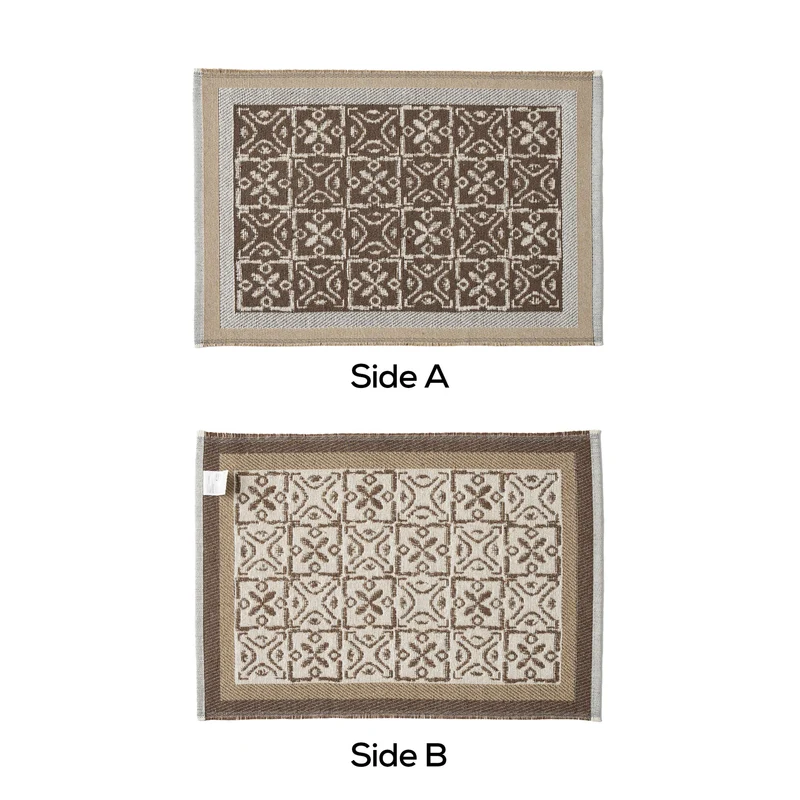 Wendbarer Jacquard-Tuchschal mit ornamentalem Webmuster