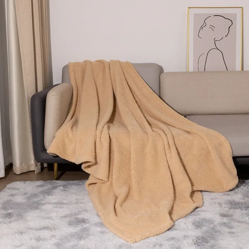 Gemütliche Sherpa-Decke